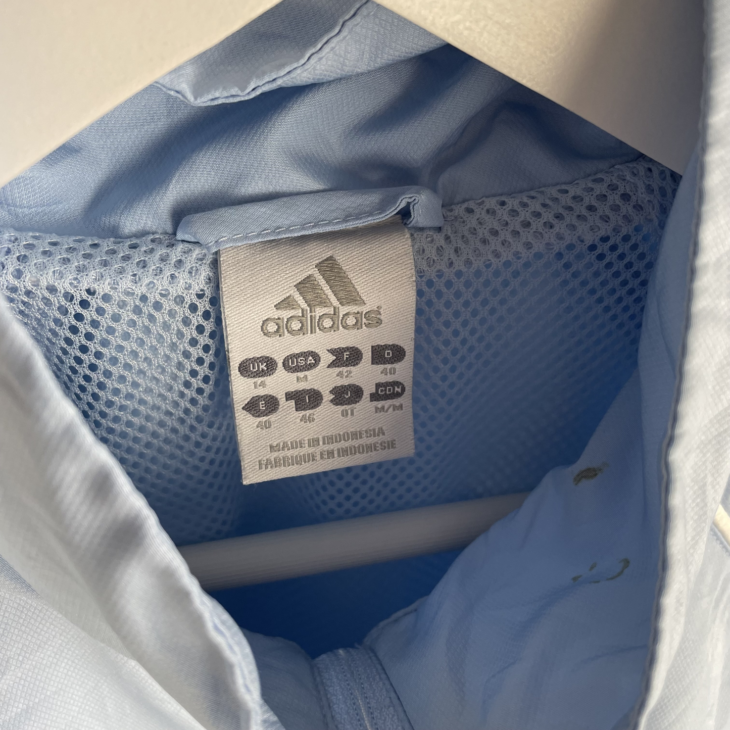 2000s Adidas Windbreaker Hellblau (M)