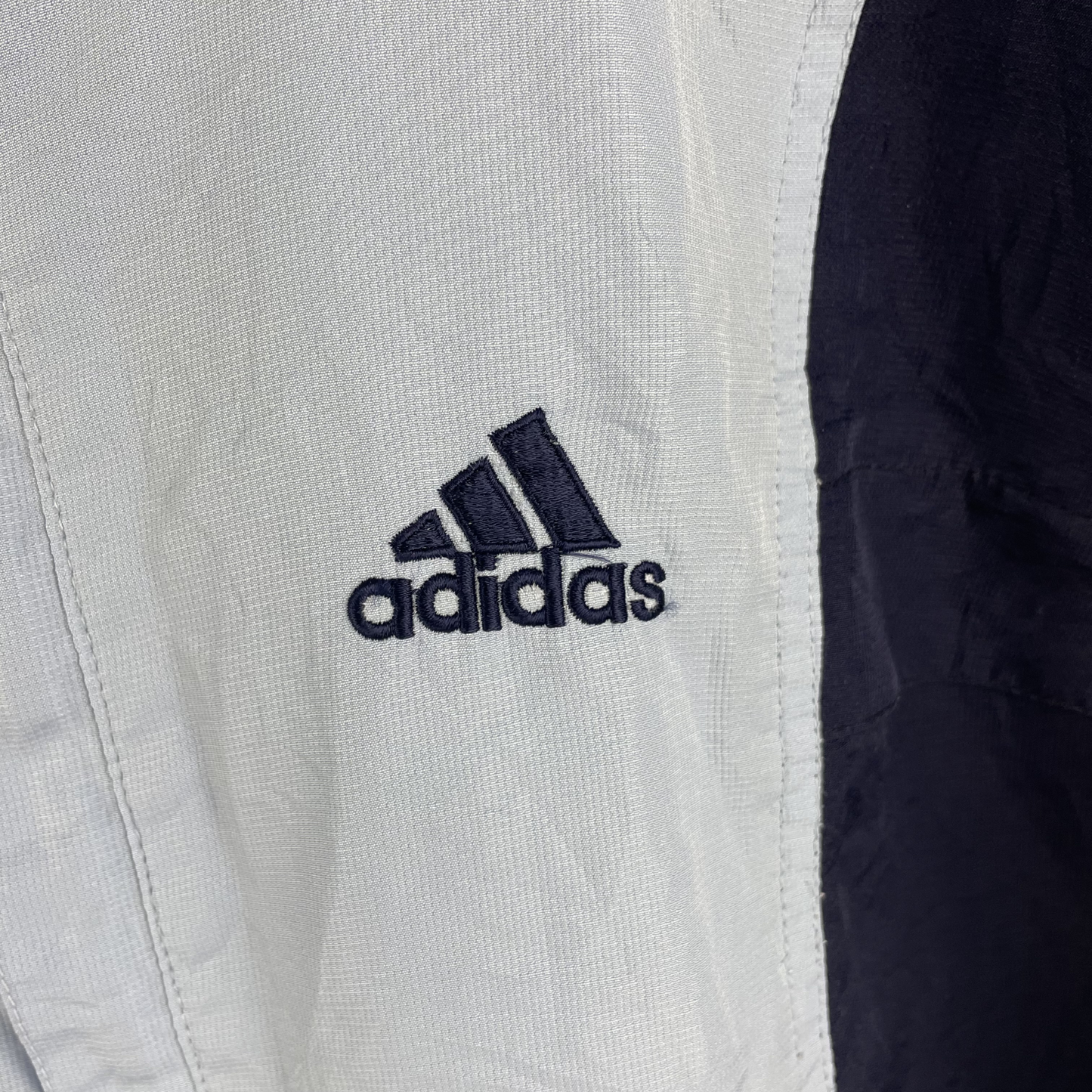 2000s Adidas Windbreaker Marine/Hellblau (M)
