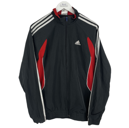 2000s Adidas Trainingsjacke Schwarz/Rot (S)