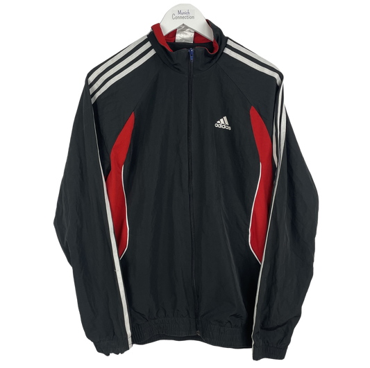 2000s Adidas Trainingsjacke Schwarz/Rot (S)