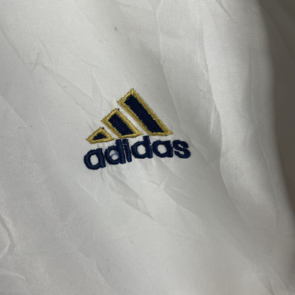 90s Adidas Trainingsjacke Weiß/Navy/Orange (L)