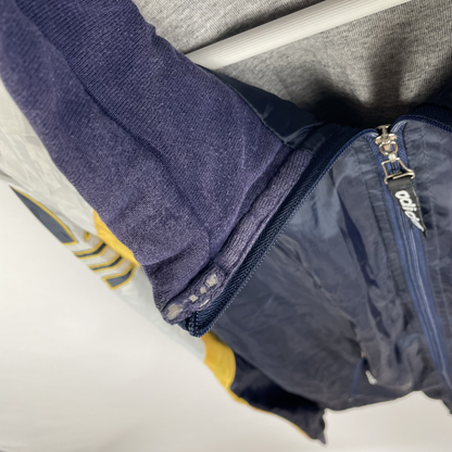 90s Adidas Windbreaker Navy/Gelb/Grau (M)