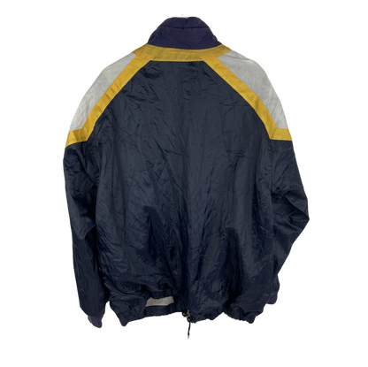 90s Adidas Windbreaker Navy/Gelb/Grau (M)