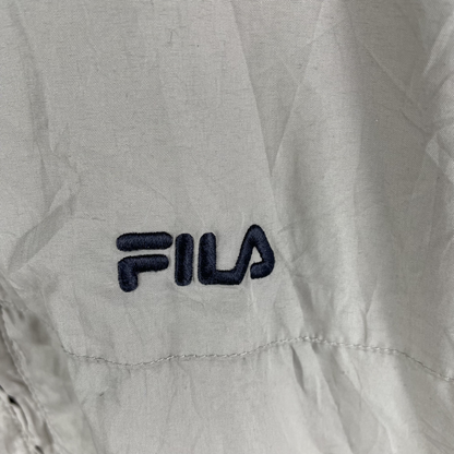 90s Fila Windbreaker Beige Schwarz (L)