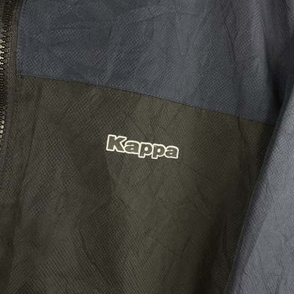 00s Kappa Windbreaker Navy Schwarz (L)