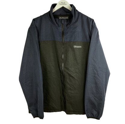 00s Kappa Windbreaker Navy Schwarz (L)