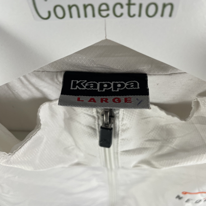 2000s Kappa Windbreaker Weiß Neogolf (L) (Damen gr.)