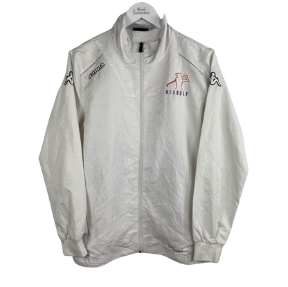 2000s Kappa Windbreaker Weiß Neogolf (L) (Damen gr.)