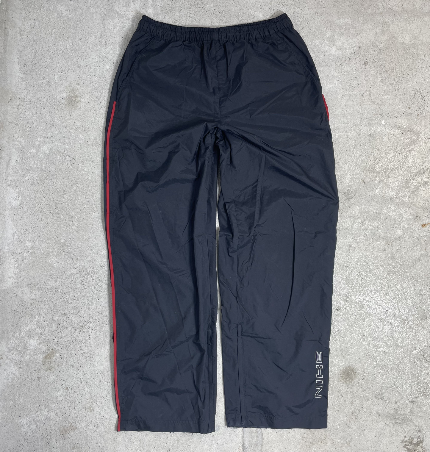 2000s Nike Track Pants Schwarz/Rot (L)