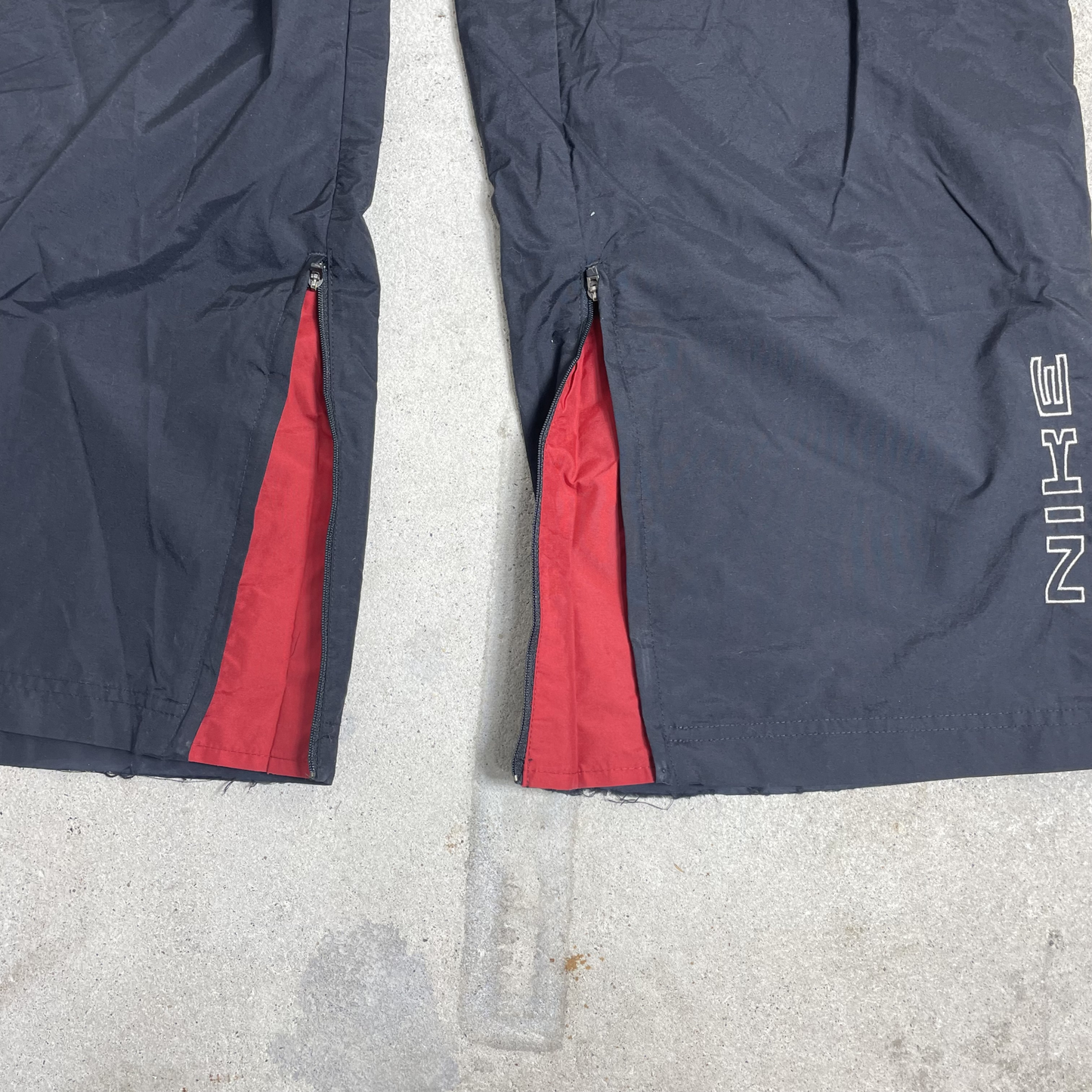 2000s Nike Track Pants Schwarz/Rot (L)