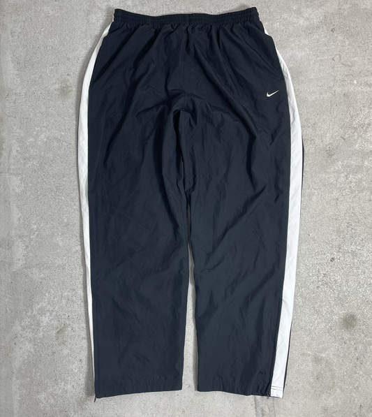 2000s Nike Track Pants Schwarz/Weiß (XXL)