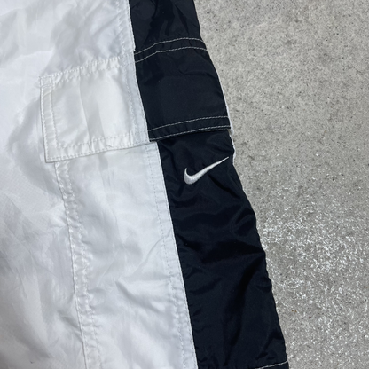 90s Nike – Trackpants – Weiß/Schwarz/Grau (XL)