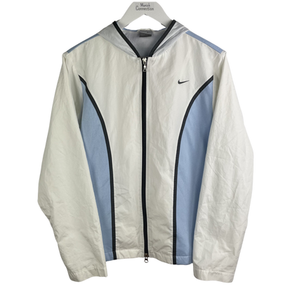 2000s Nike Windbreaker Weiß/Hellblau (S)