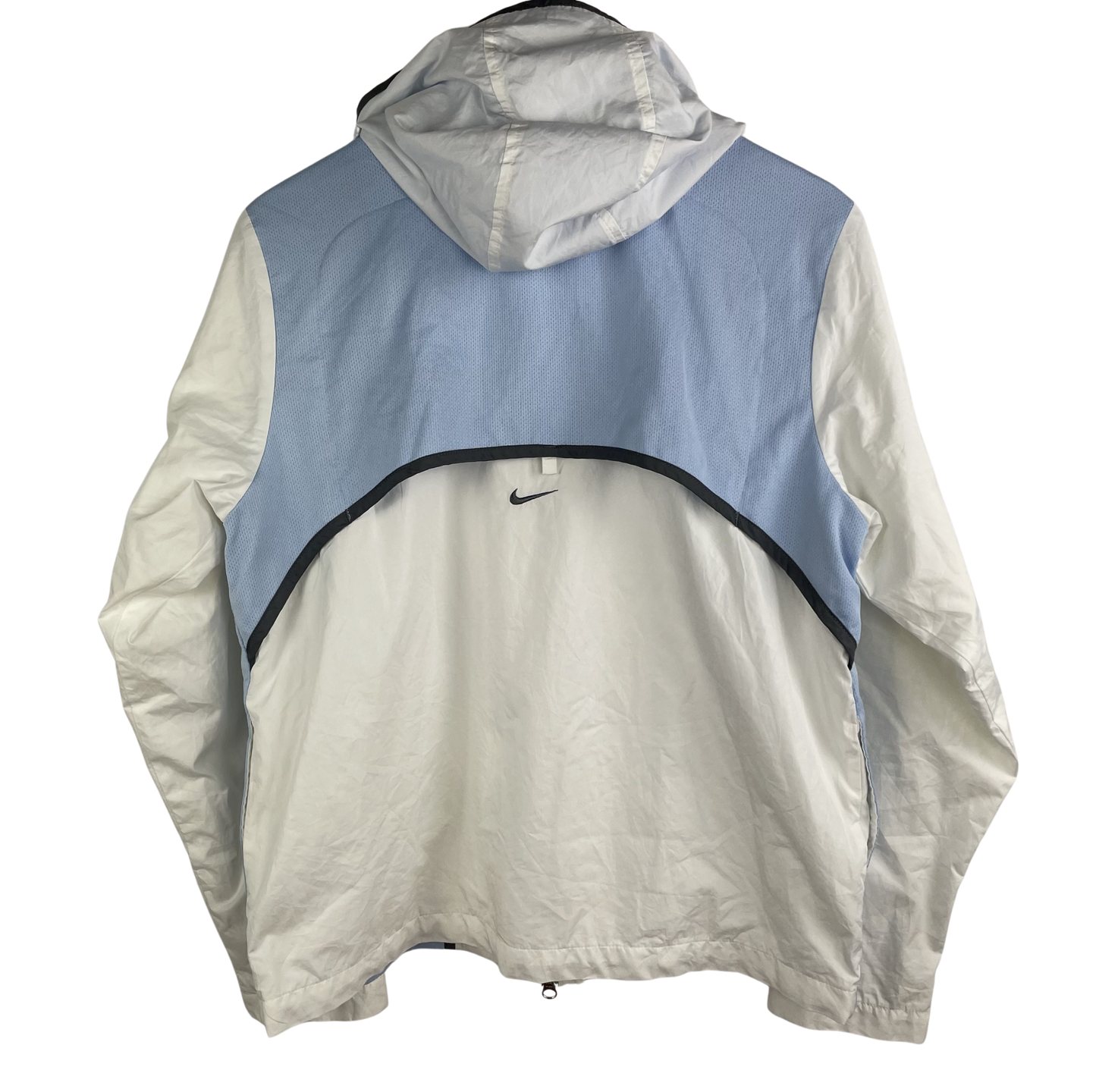 2000s Nike Windbreaker Weiß/Hellblau (S)