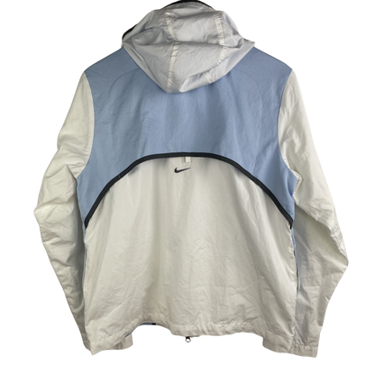2000s Nike Windbreaker Weiß/Hellblau (S)