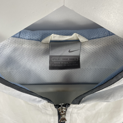 2000s Nike Windbreaker Weiß/Hellblau (S)