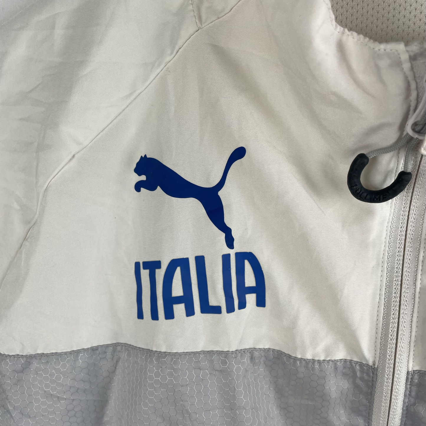 2010s Puma Italien Jacke Tricolore Weiß/Grau (S)