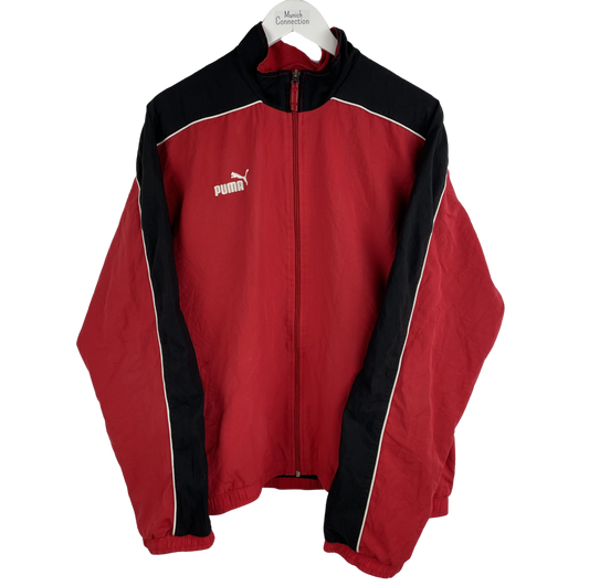 2000s Puma Windbreaker rot schwarz (L)