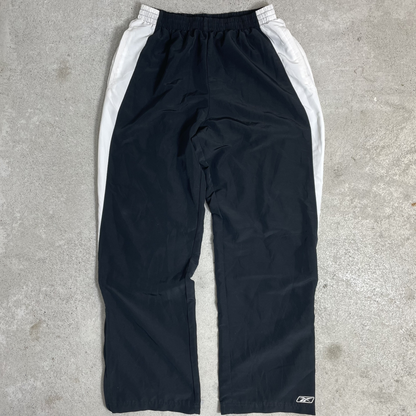 2000s Reebok Trainingshose Schwarz/Weiß (M)