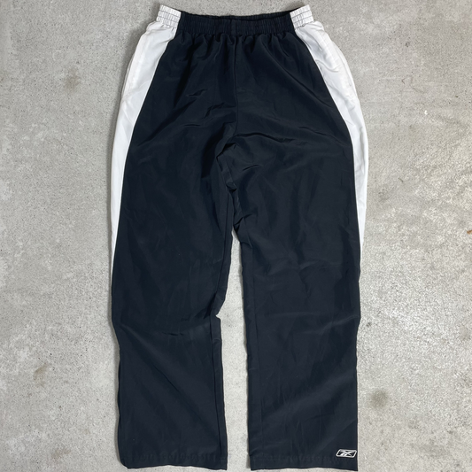 2000s Reebok Trainingshose Schwarz/Weiß (M)